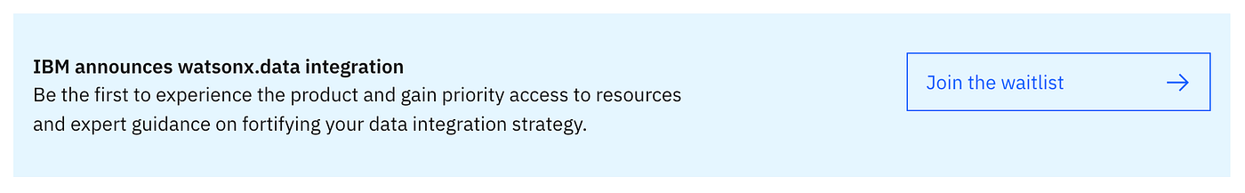 The Think 2025 announcement on the watsonx.data integration page