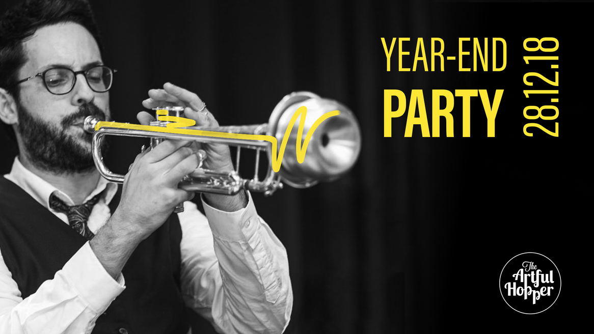 Second poster designed for the Artful Hopper jazz band